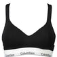 Calvin Klein Black Cotton Women Bralette