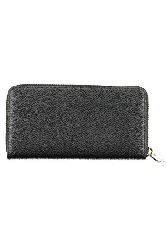 Tommy Hilfiger Black Polyurethane Women Wallet