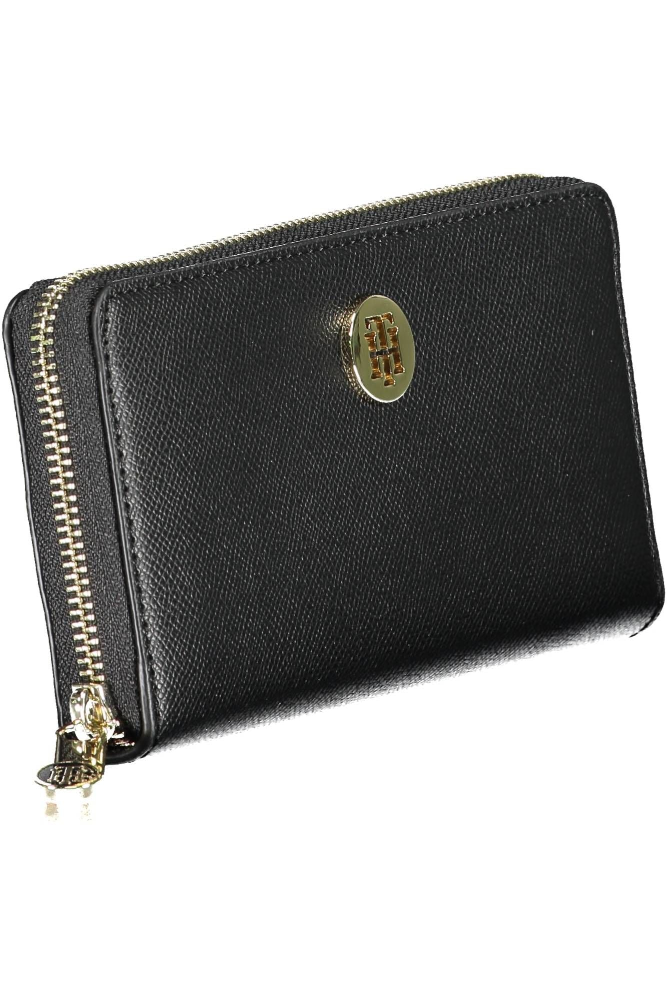 Tommy Hilfiger Black Polyurethane Women Wallet