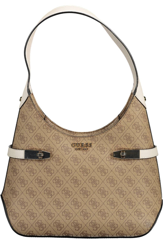 Guess Jeans Beige Polyurethane Women Handbag