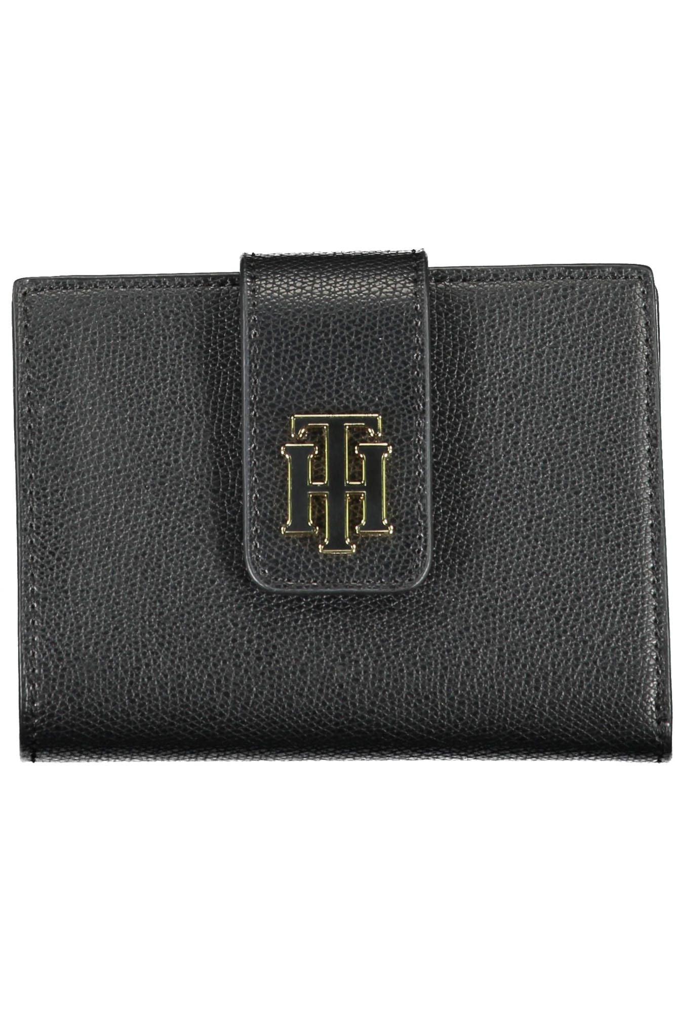 Tommy Hilfiger Black Polyurethane Women Wallet