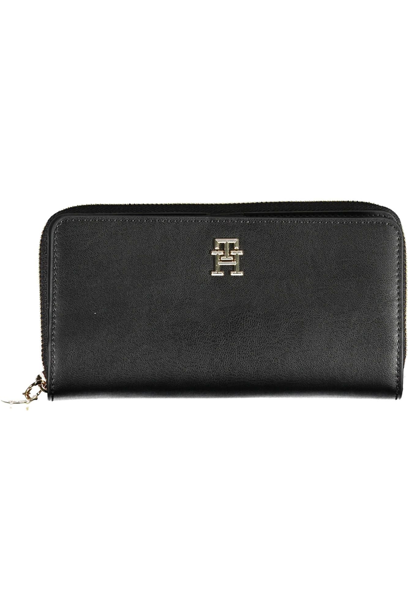 Tommy Hilfiger Black Polyurethane Women Wallet