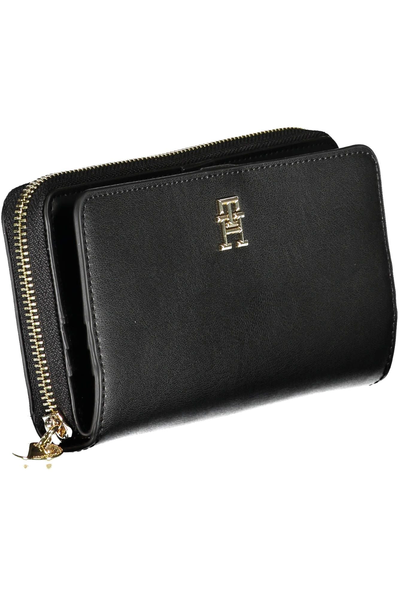 Tommy Hilfiger Black Polyurethane Women Wallet