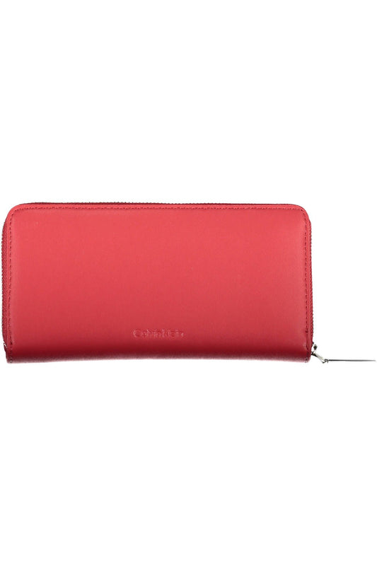 Calvin Klein Red Polyurethane Women Wallet