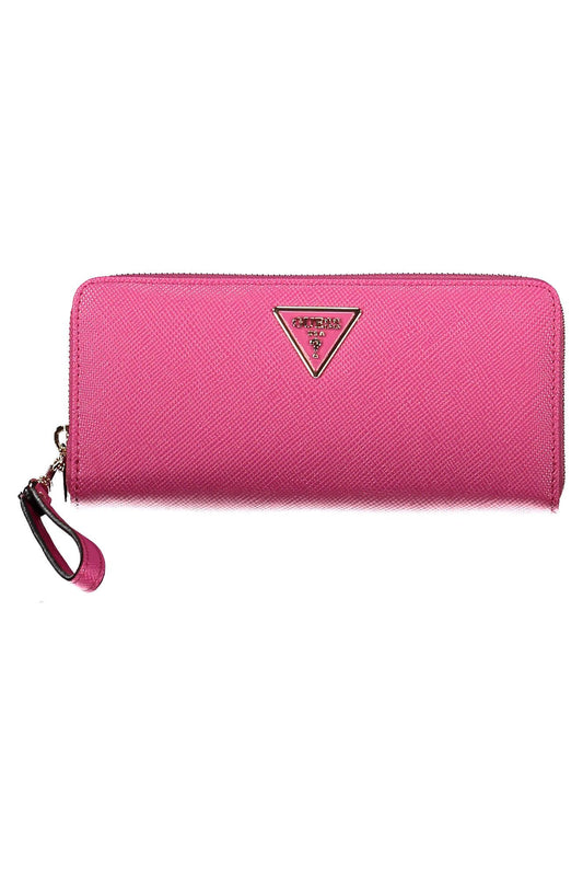 Guess Jeans Pink Polyurethane Women Wallet