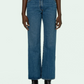 Off-White Blue Cotton Women's Jeans