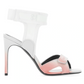 Off-White Chic White Calfskin Ankle-Strap Sandals