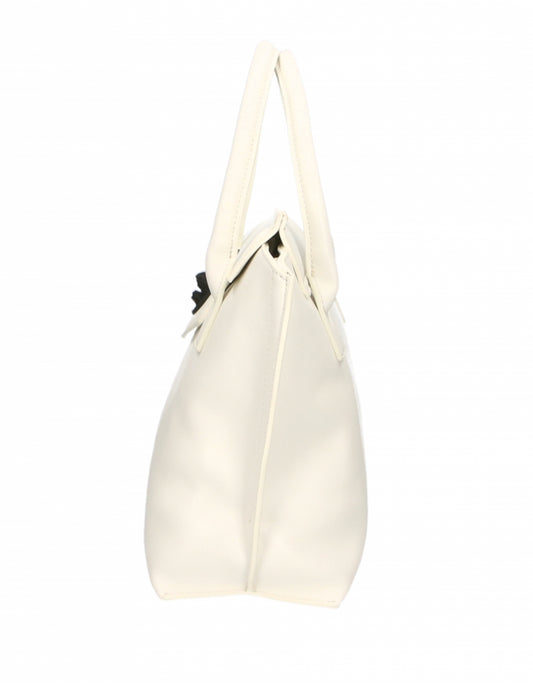 Plein Sport Chic White Polyethylene Handbag