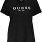 Guess Jeans Black Organic Cotton Women T-Shirt