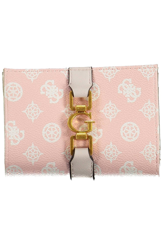 Guess Jeans Pink Polyurethane Women Wallet