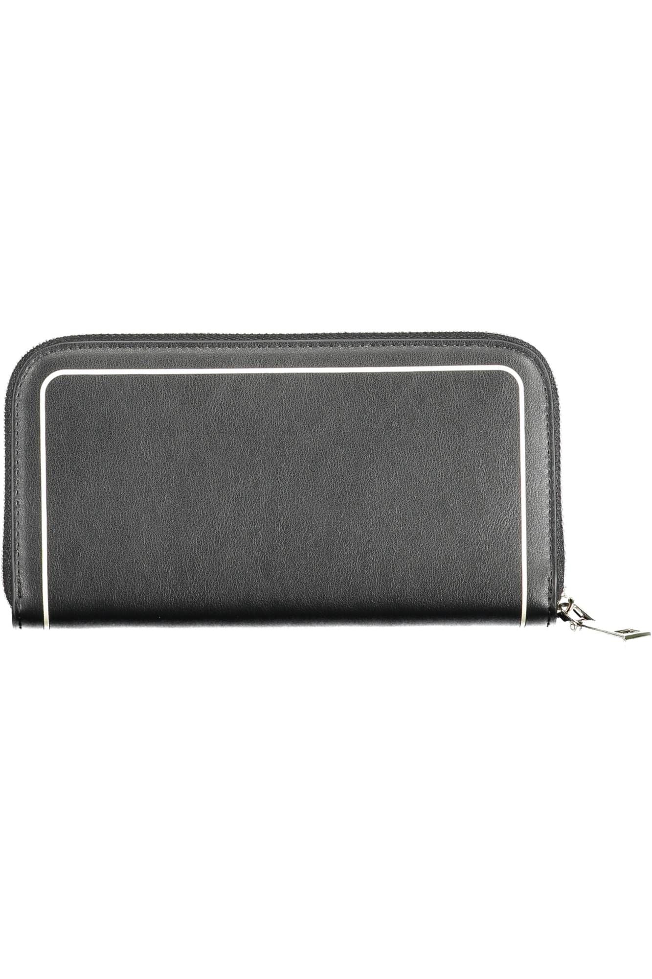 BYBLOS Black Polyurethane Women Wallet