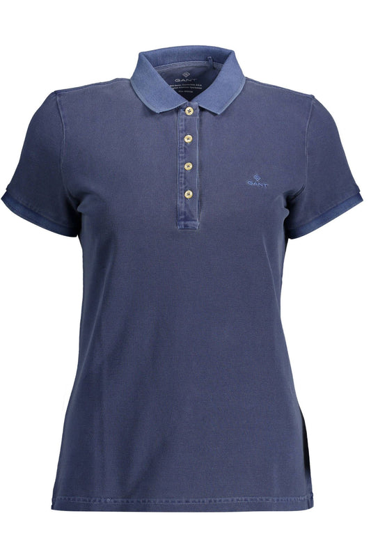 Gant Blue Organic Cotton Women Polo