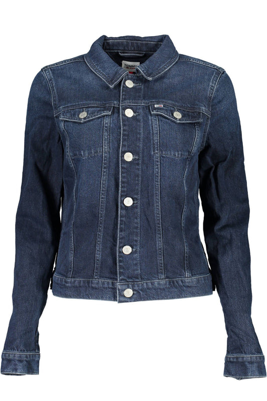 Tommy Hilfiger Blue Cotton Women Jacket