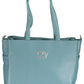 BYBLOS Blue Polyurethane Women Handbag