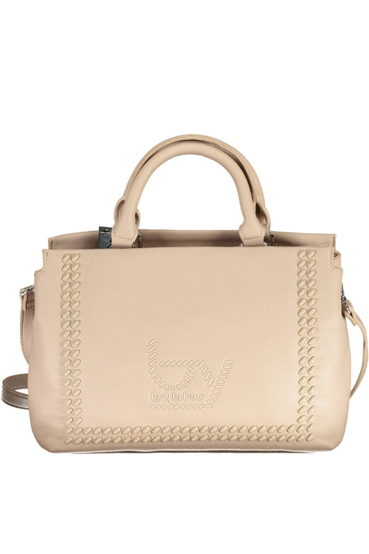 BYBLOS Beige Polyurethane Women Handbag