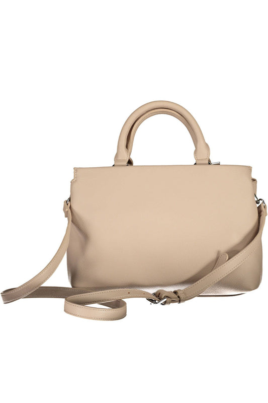 BYBLOS Beige Polyurethane Women Handbag