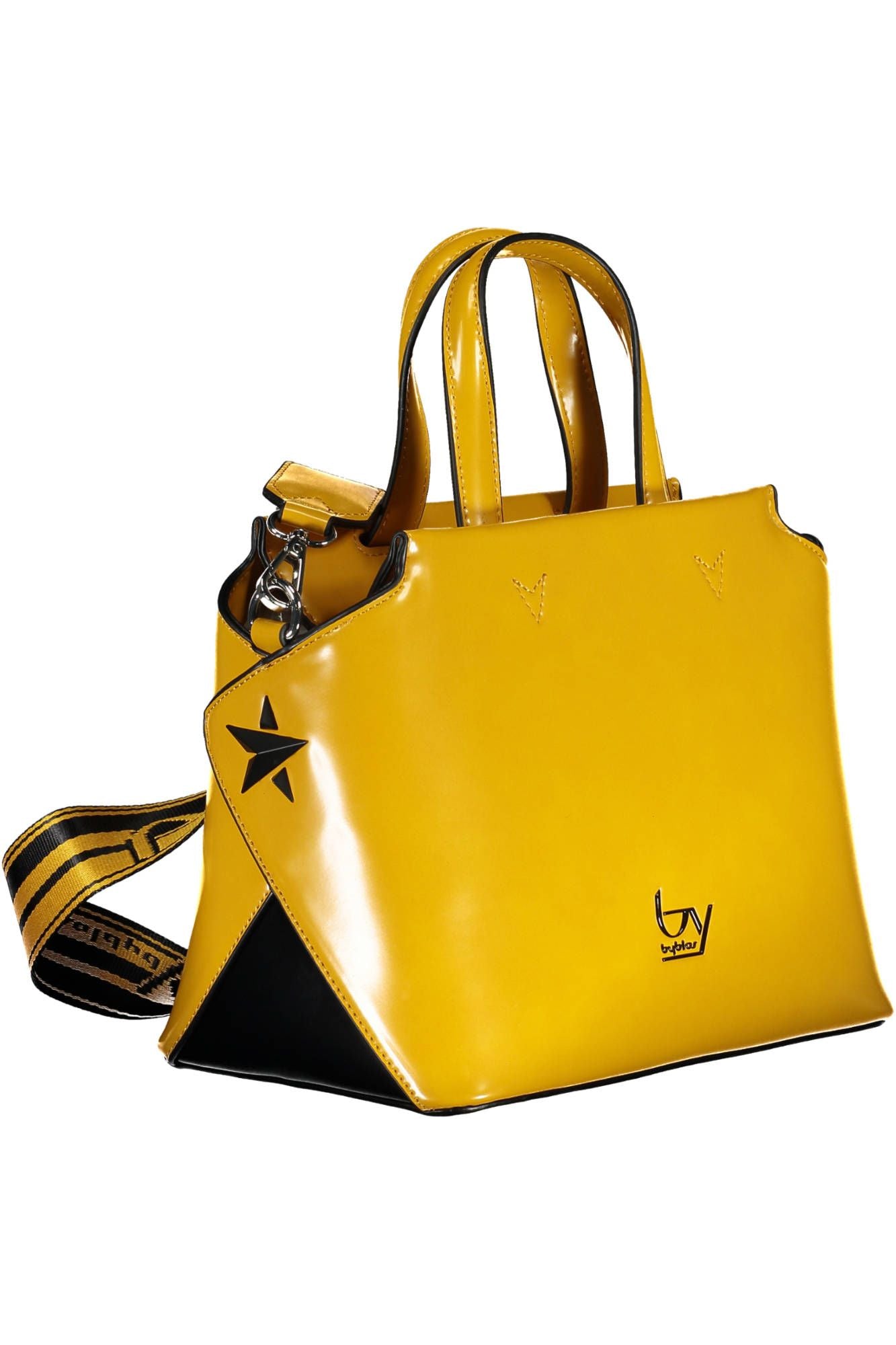 BYBLOS Yellow Polyurethane Women Handbag