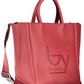 BYBLOS Red Polyurethane Women Handbag