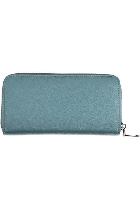 BYBLOS Blue Polyurethane Women Wallet