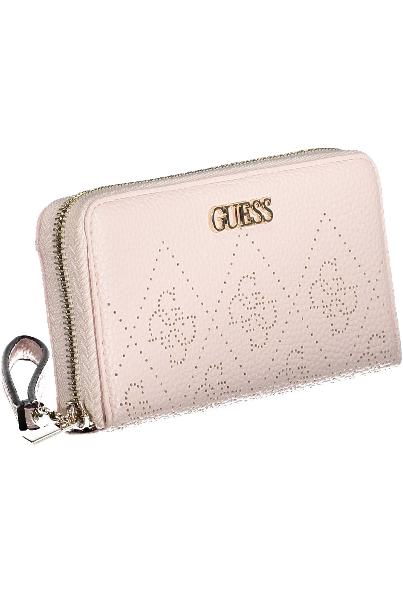 Guess Jeans Pink Polyurethane Women Wallet