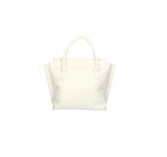 Plein Sport Elegant White Handbag with Magnetic Closure