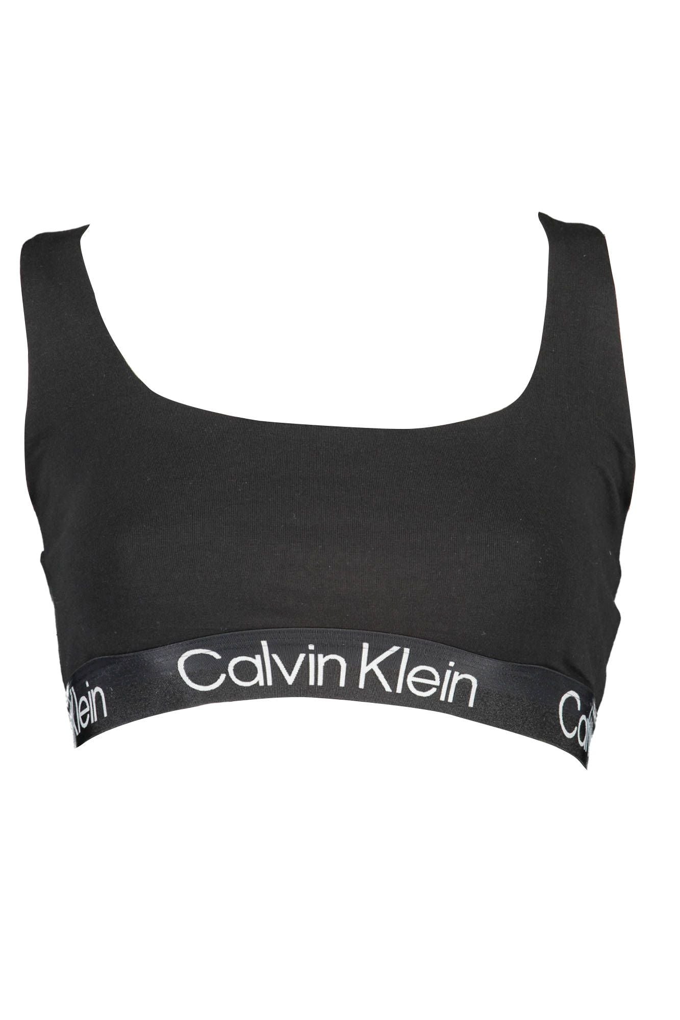 Calvin Klein Black Cotton Women Sports Bra