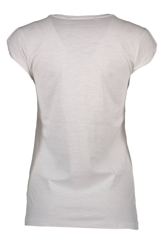 Silvian Heach White Cotton Women T-Shirt