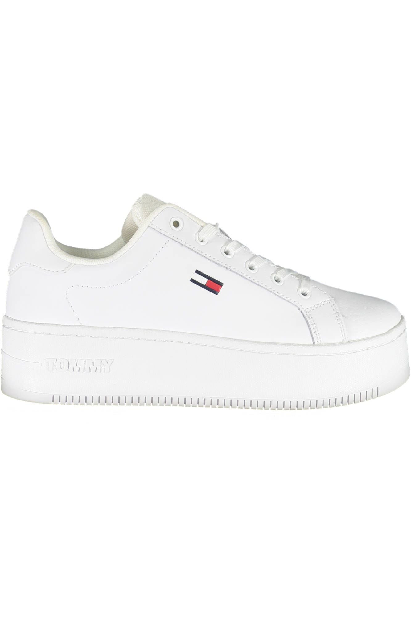 Tommy Hilfiger White Leather Women Sneaker