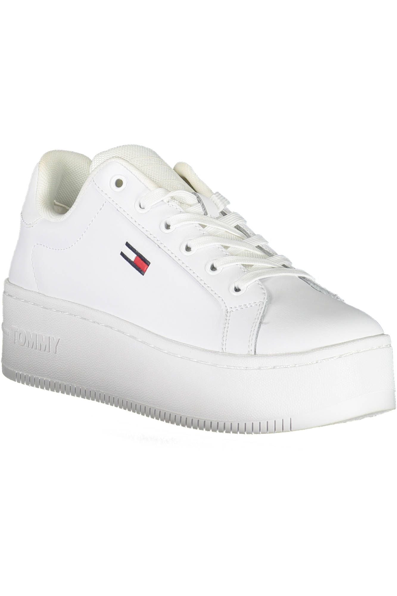 Tommy Hilfiger White Leather Women Sneaker