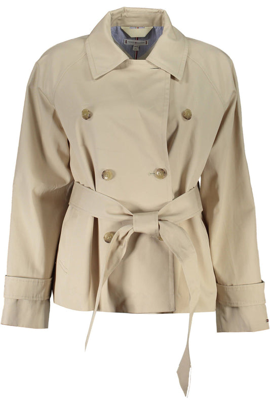 Tommy Hilfiger Beige Cotton Women Jacket