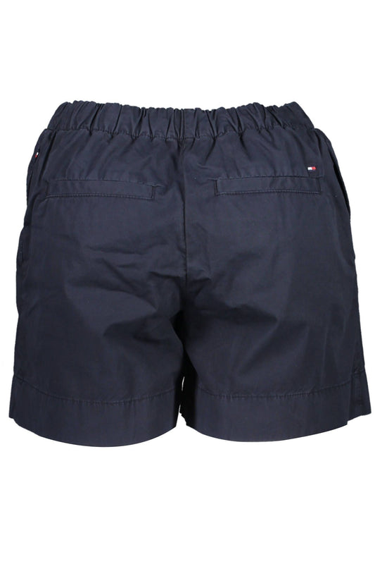 Tommy Hilfiger Blue Cotton Women Short