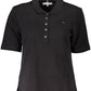 Tommy Hilfiger Black Cotton Women Polo Shirt