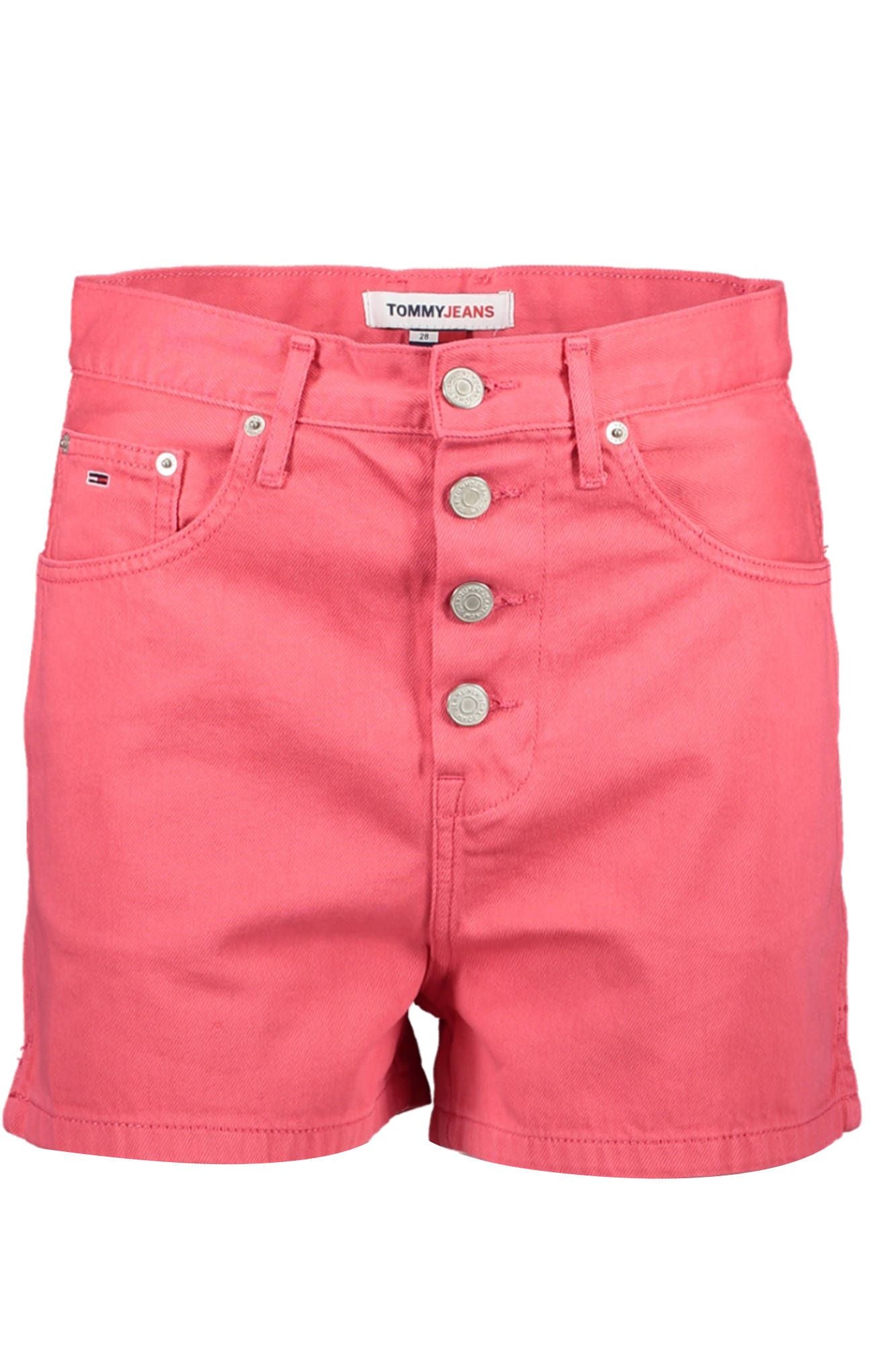 Tommy Hilfiger Pink Cotton Women Short