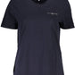 Tommy Hilfiger Blue Cotton Women T-Shirt