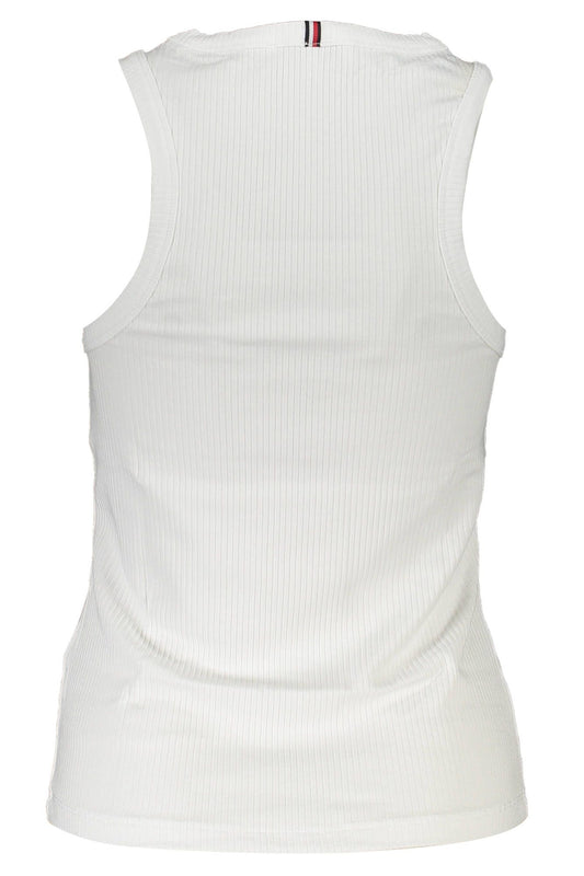 Tommy Hilfiger White Elastane Women Top