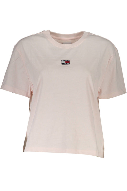 Tommy Hilfiger Pink Cotton Women T-Shirt