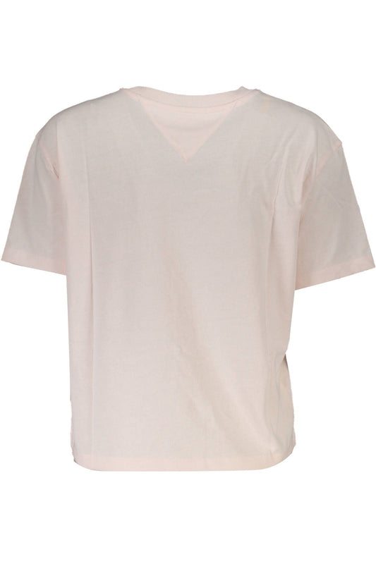 Tommy Hilfiger Pink Cotton Women T-Shirt