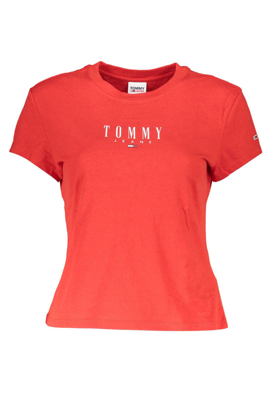 Tommy Hilfiger Red Cotton Women T-Shirt