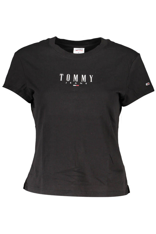 Tommy Hilfiger Black Cotton Women T-Shirt