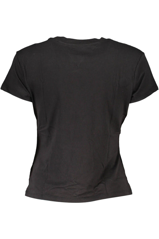 Tommy Hilfiger Black Cotton Women T-Shirt