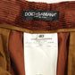 Dolce & Gabbana Chic Brown Cotton Pants for Her