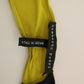 Lamberto Petri Elegant Silk Blend Shift Dress in Black and Yellow