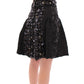 Dolce & Gabbana Black Crystal Embellished Masterpiece Skirt