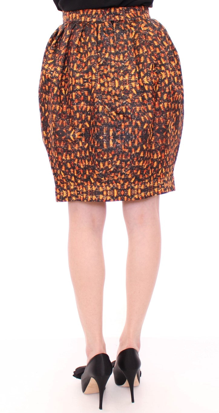 KAALE SUKTAE Multicolor Bee Print Bubble Balloon Skirt