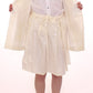 Licia Florio Elegant White Button Front Jacket Coat