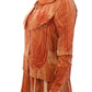 Licia Florio Elegant Orange Viscose Blouse