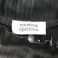 Martina Spetlova Elegant Blue and Black Leather Sweater