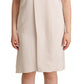 Peserico Chic Beige Sleeveless Shift Dress