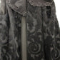 NOEMI ALEMÁN Elegant Black Brocade Cape Coat Jacket