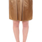 Dolce & Gabbana Elegant Gold-Tone Midi Pencil Skirt